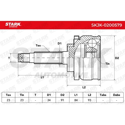Przegub Stark SKJK-0200579 SKJK-0200579 - foto 5