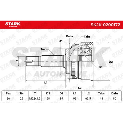 Przegub Stark SKJK-0200172 SKJK-0200172 - foto 5