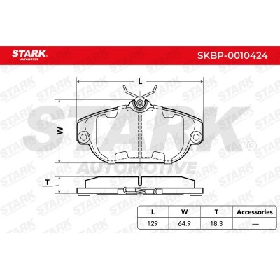 Klocki hamulcowe Stark SKBP-0010424 SKBP-0010424 - foto 4