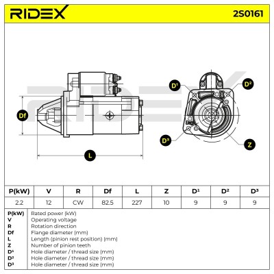Rozrusznik RIDEX 2S0161 2S0161 - foto 5