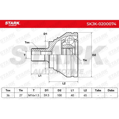 Przegub Stark SKJK-0200074 SKJK-0200074 - foto 6