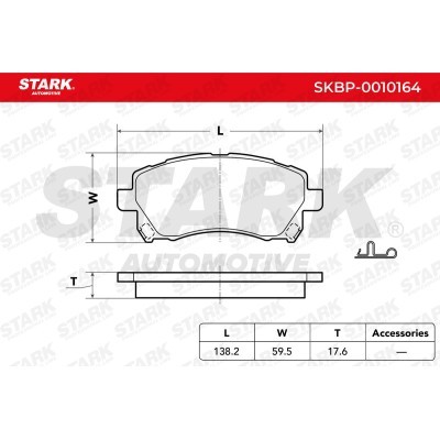 Klocki hamulcowe Stark SKBP-0010164 SKBP-0010164 - foto 3