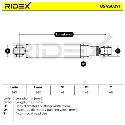 Amortyzator RIDEX 854S0271 854S0271 - foto 8
