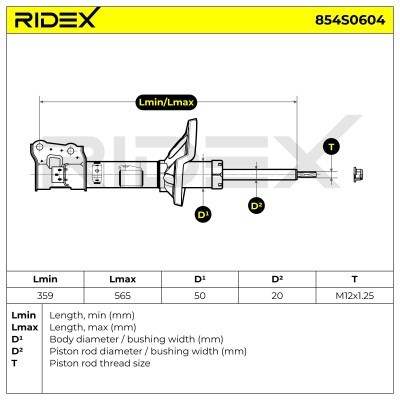 Amortyzator RIDEX 854S0604 854S0604 - foto 9
