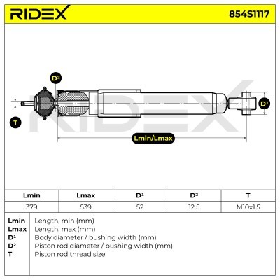 Amortyzator RIDEX 854S1117 854S1117 - foto 8