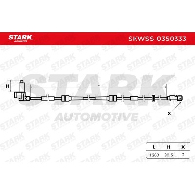 Czujnik ABS Stark SKWSS-0350333 SKWSS-0350333 - foto 4