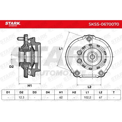 Mocowanie Amortyzatora Stark SKSS-0670070 SKSS-0670070 - foto 5