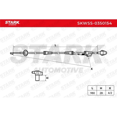 Czujnik ABS Stark SKWSS-0350154 SKWSS-0350154 - foto 5