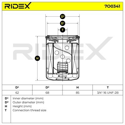 Filtr Oleju RIDEX 7O0341 7O0341 - foto 6