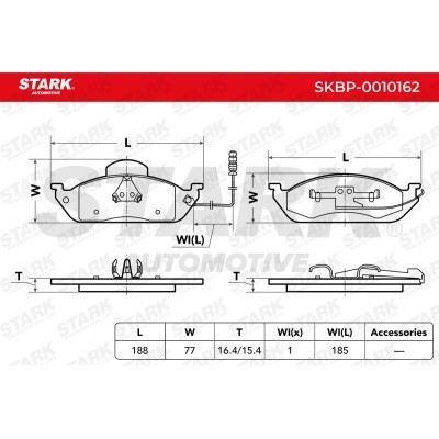Klocki hamulcowe Stark SKBP-0010162 SKBP-0010162 - foto 4