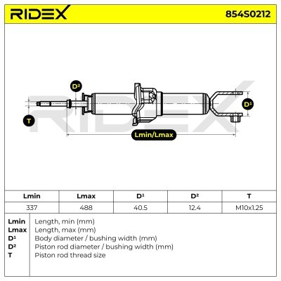 Amortyzator RIDEX 854S0212 854S0212 - foto 5