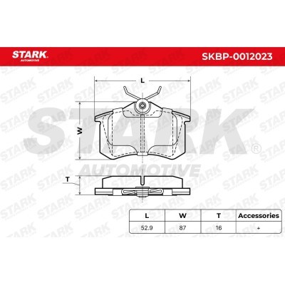 Klocki hamulcowe Stark SKBP-0012023 SKBP-0012023 - foto 6