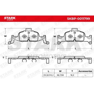 Klocki hamulcowe Stark SKBP-0011799 SKBP-0011799 - foto 5