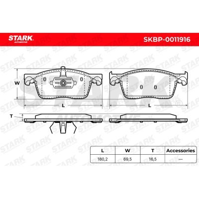 Klocki hamulcowe Stark SKBP-0011916 SKBP-0011916 - foto 5