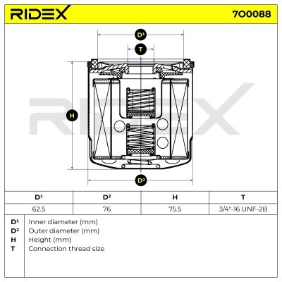 Filtr Oleju RIDEX 7O0088 7O0088 - foto 6