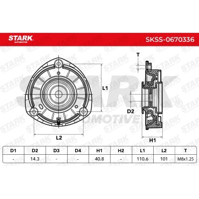 Mocowanie Amortyzatora Stark SKSS-0670336 SKSS-0670336 - foto 5