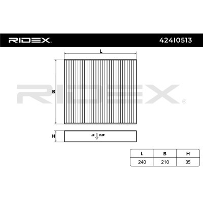 Filtr Kabinowy RIDEX 424I0513 424I0513 - foto 6