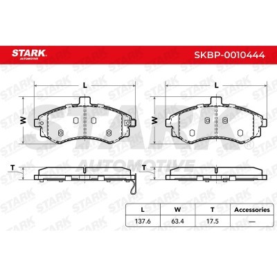Klocki hamulcowe Stark SKBP-0010444 SKBP-0010444 - foto 3