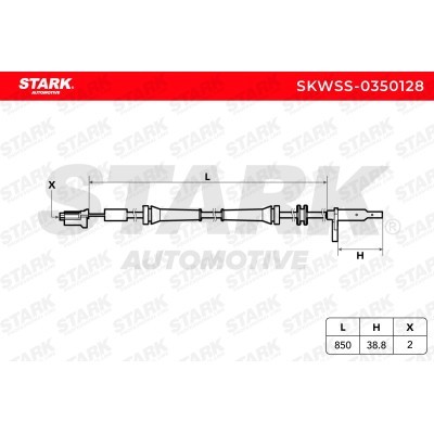 Czujnik ABS Stark SKWSS-0350128 SKWSS-0350128 - foto 5