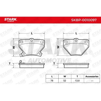 Klocki hamulcowe Stark SKBP-0010097 SKBP-0010097 - foto 4