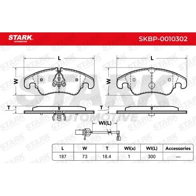Klocki hamulcowe Stark SKBP-0010302 SKBP-0010302 - foto 3