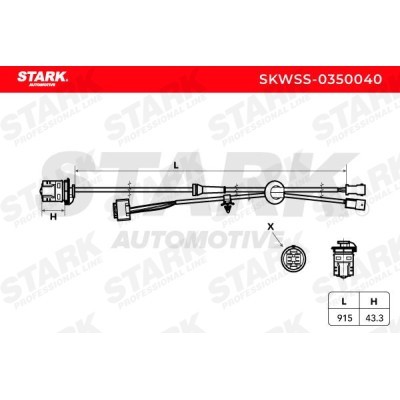 Czujnik ABS Stark SKWSS-0350040 SKWSS-0350040 - foto 3