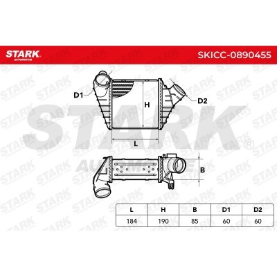 Chłodnica powietrza doładowującego Stark SKICC-0890455 SKICC-0890455 - foto 5