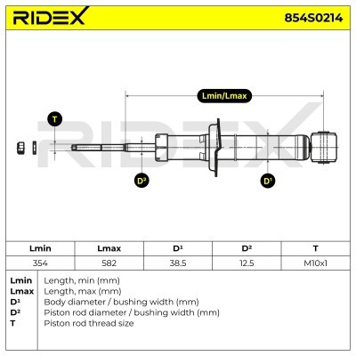 Amortyzator RIDEX 854S0214 854S0214 - foto 5