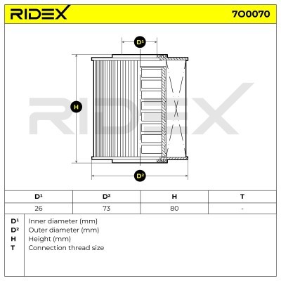 Filtr Oleju RIDEX 7O0070 7O0070 - foto 7