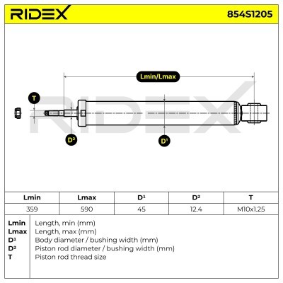 Amortyzator RIDEX 854S1205 854S1205 - foto 8