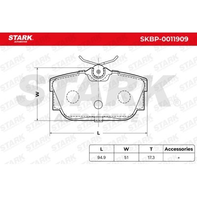 Klocki hamulcowe Stark SKBP-0011909 SKBP-0011909 - foto 10