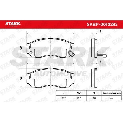 Klocki hamulcowe Stark SKBP-0010292 SKBP-0010292 - foto 3