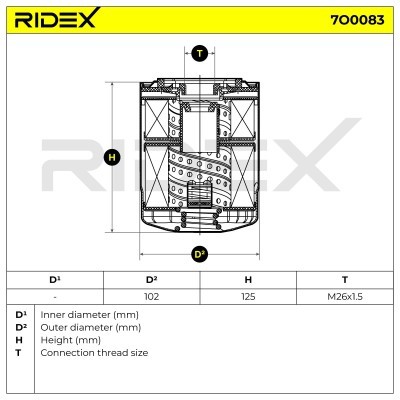 Filtr Oleju RIDEX 7O0083 7O0083 - foto 5