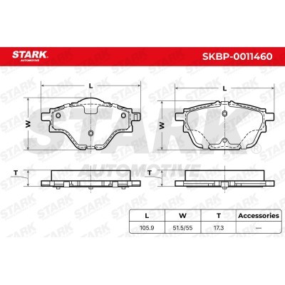 Klocki hamulcowe Stark SKBP-0011460 SKBP-0011460 - foto 6
