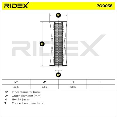Filtr Oleju RIDEX 7O0038 7O0038 - foto 5