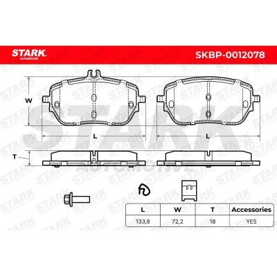 Klocki hamulcowe Stark SKBP-0012078 SKBP-0012078 - foto 5