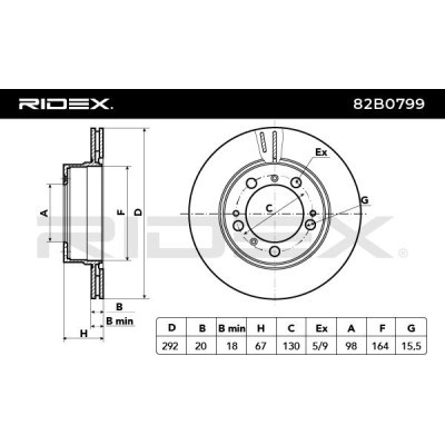 Tarcza hamulcowa RIDEX 82B0799 82B0799 - foto 4