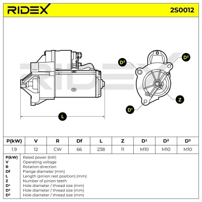 Rozrusznik RIDEX 2S0012 2S0012 - foto 6