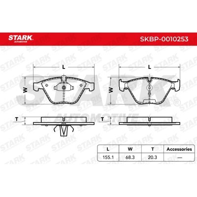Klocki hamulcowe Stark SKBP-0010253 SKBP-0010253 - foto 2
