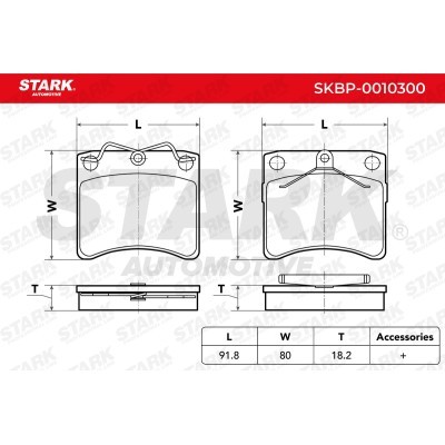 Klocki hamulcowe Stark SKBP-0010300 SKBP-0010300 - foto 3