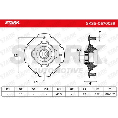 Mocowanie Amortyzatora Stark SKSS-0670039 SKSS-0670039 - foto 3