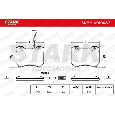 Klocki hamulcowe Stark SKBP-0010457 SKBP-0010457 - foto 3