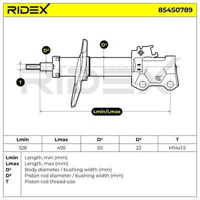 Amortyzator RIDEX 854S0789 854S0789 - foto 7