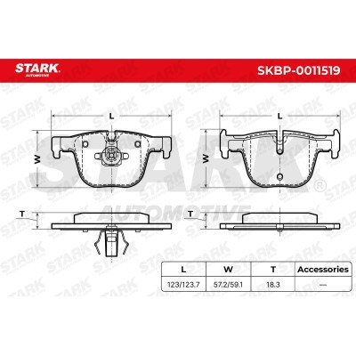 Klocki hamulcowe Stark SKBP-0011519 SKBP-0011519 - foto 3