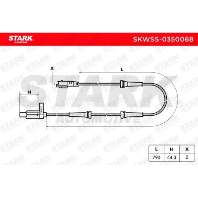 Czujnik ABS Stark SKWSS-0350068 SKWSS-0350068 - foto 3