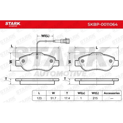 Klocki hamulcowe Stark SKBP-0011064 SKBP-0011064 - foto 3
