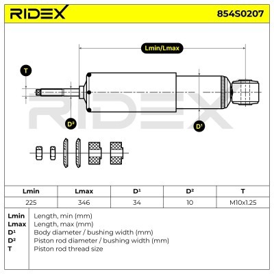 Amortyzator RIDEX 854S0207 854S0207 - foto 8