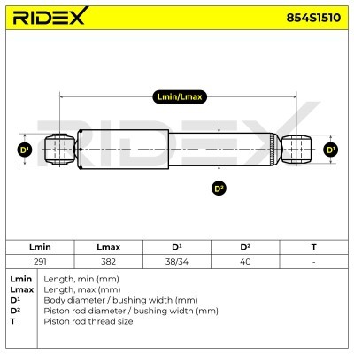 Amortyzator RIDEX 854S1510 854S1510 - foto 7