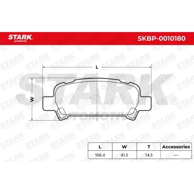 Klocki hamulcowe Stark SKBP-0010180 SKBP-0010180 - foto 5