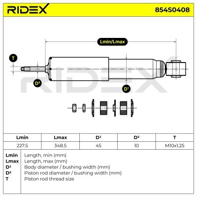 Amortyzator RIDEX 854S0408 854S0408 - foto 8